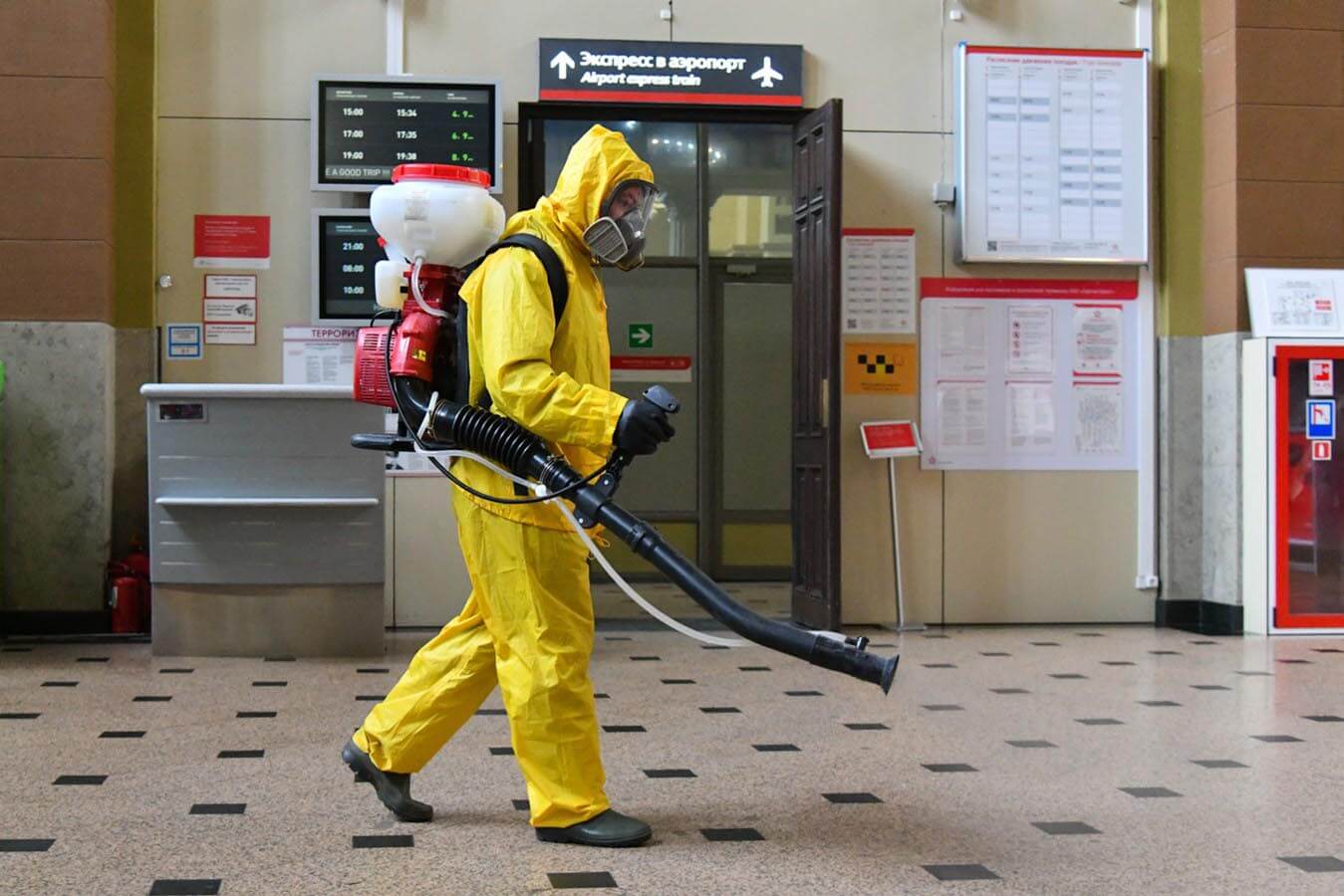 Санитарная обработка помещения от насекомых Дезинсекция генератором холодного тумана